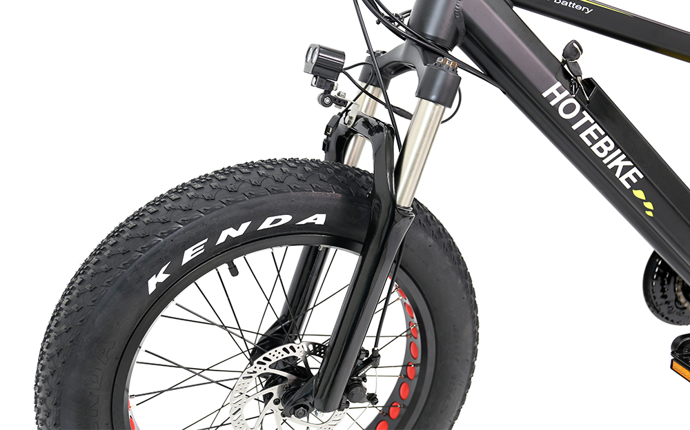 HOTEBIKE A6AH20F 20 Fat Tire Electric Bike – 750W Motor, 48V 13Ah Battery, 25 MPH, Shimano 21-Speed - Fat Tire Electric Bike - 6