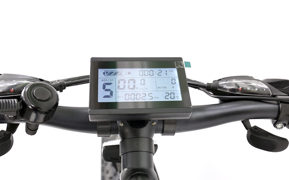 HOTEBIKE A6AH20F 20 Fat Tire Electric Bike – 750W Motor, 48V 13Ah Battery, 25 MPH, Shimano 21-Speed - Fat Tire Electric Bike - 9
