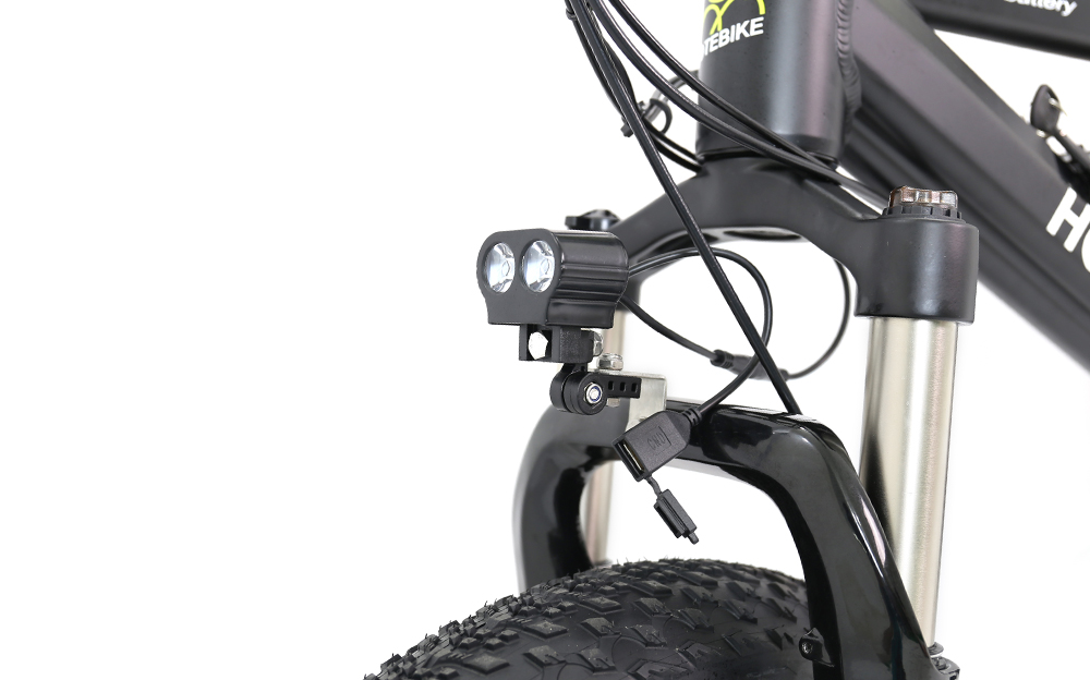 HOTEBIKE A6AH20F 20 Fat Tire Electric Bike – 750W Motor, 48V 13Ah Battery, 25 MPH, Shimano 21-Speed - Fat Tire Electric Bike - 5