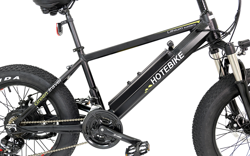 HOTEBIKE A6AH20F 20 Fat Tire Electric Bike – 750W Motor, 48V 13Ah Battery, 25 MPH, Shimano 21-Speed - Fat Tire Electric Bike - 2