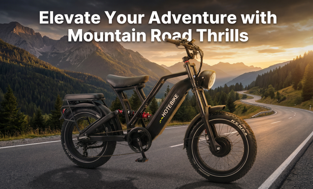 48V 750W Vélo Électrique avec Batterie Amovible – Double Suspension, Pneus 20x4, et Autonomie jusqu'à 60 Miles - Vélo électrique à pneus larges - 1