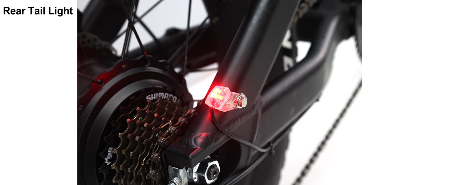 48V 750W Vélo Électrique avec Batterie Amovible – Double Suspension, Pneus 20x4, et Autonomie jusqu'à 60 Miles - Vélo électrique à pneus larges - 6